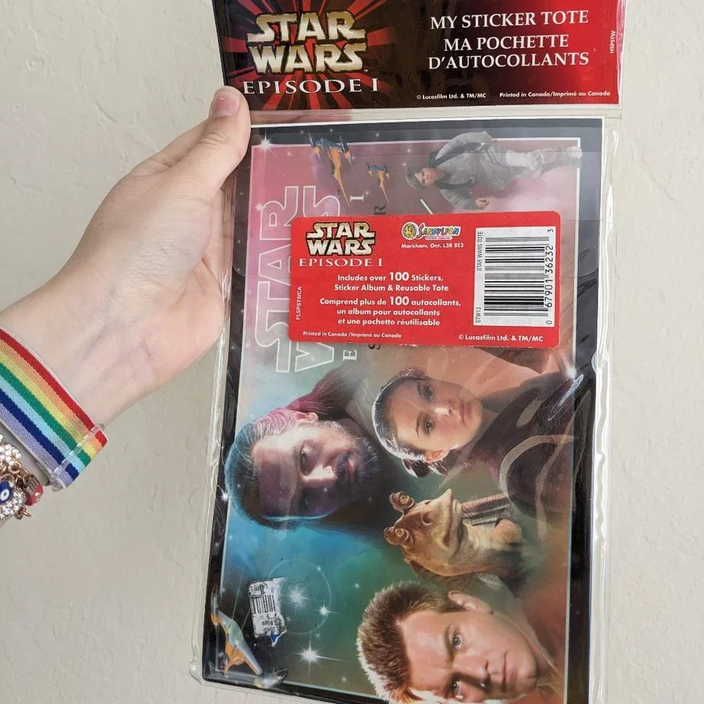 Star Wars Episode 1 SandyLion My Sticker Tote 100+ Stickers Sticker Album Tote - Picture 1 of 3
